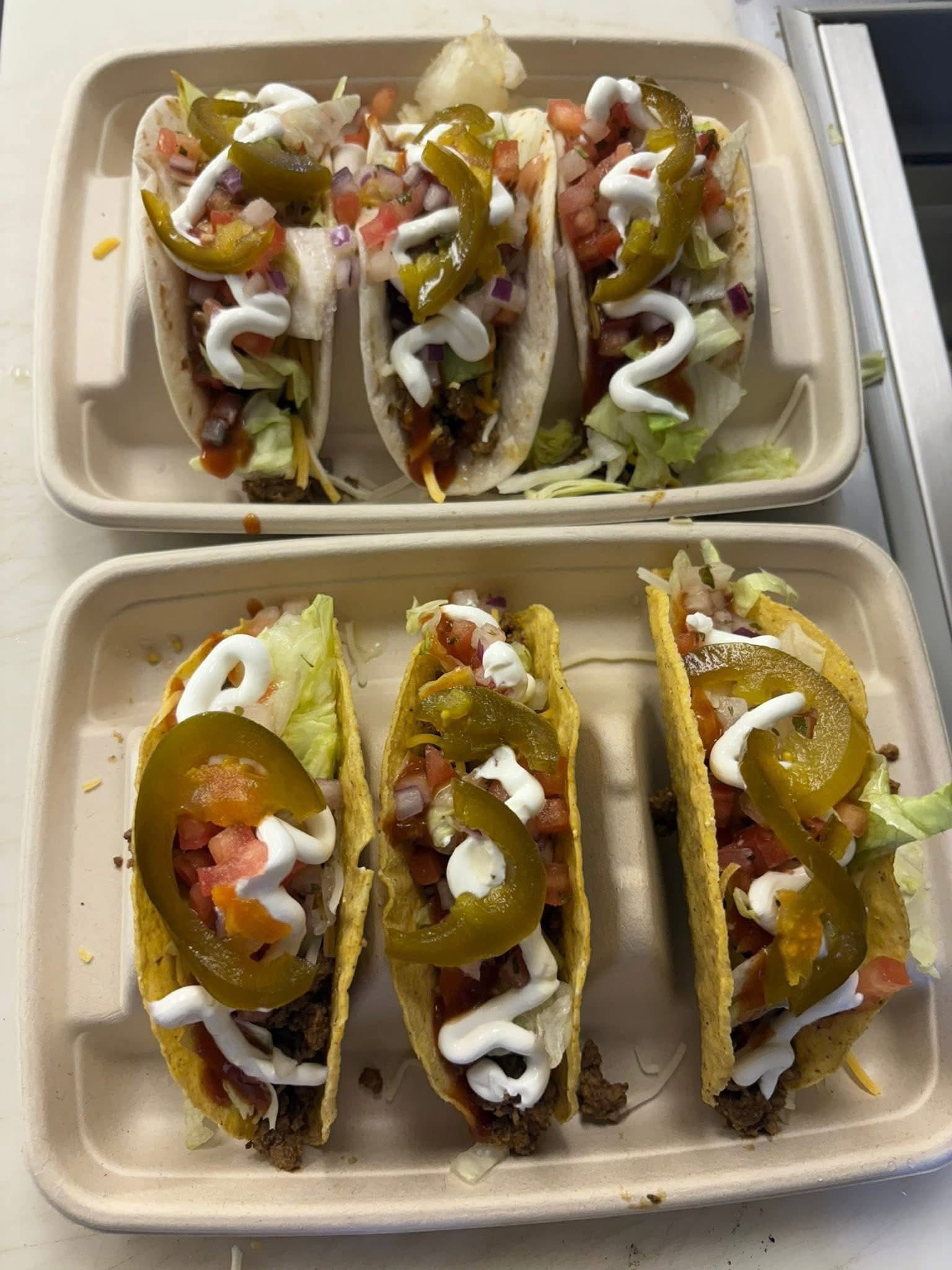 Fresh tacos from The Good Stuff